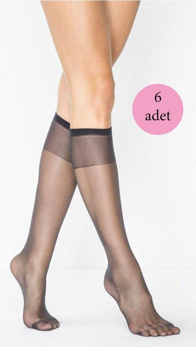 Penti 6 Adet Süper Ince 15 Den Mat Pantolon Çorabı Siyah
