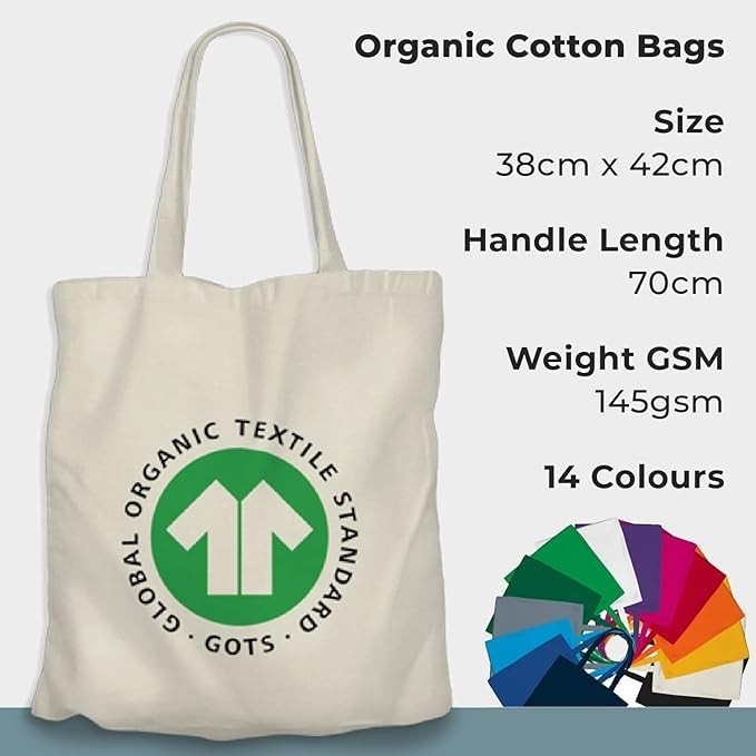 1001 Texfix, Tote Bag, Bez Çanta, Çevre Dostu Alışveriş ÇANTASI,%100 Pamuklu Tuval, Yeniden Kullan görsel 5