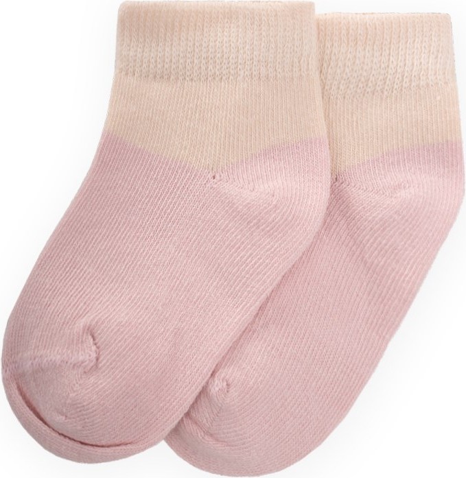 Cigit Iki Renkli Bebe Soket 0-4 Yaş Pudra Pembe