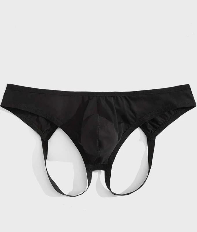 Beruflic Erkek Fantazi Siyah Jockstrap Iç Giyim Under Moda görsel 2