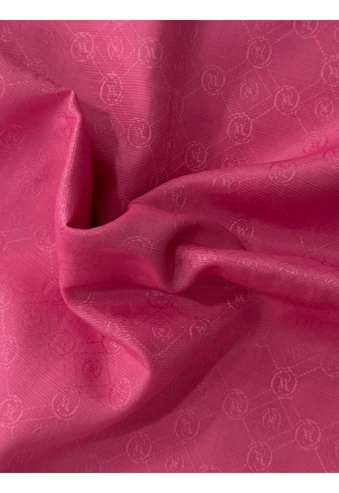 Vakko Pamuk Ipek Monogram Şal 40752-Kahve görsel 6