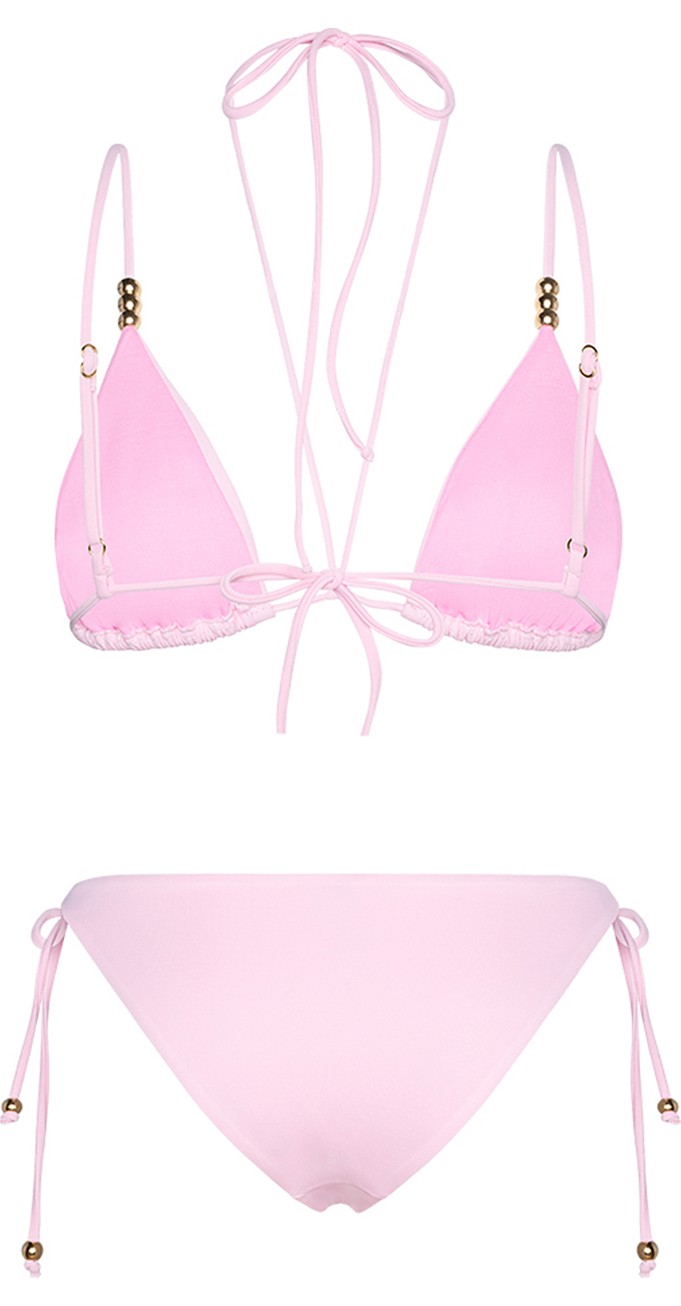Bonesta Swimwear Canna Gri Üçgen Bikini Takımı görsel 6