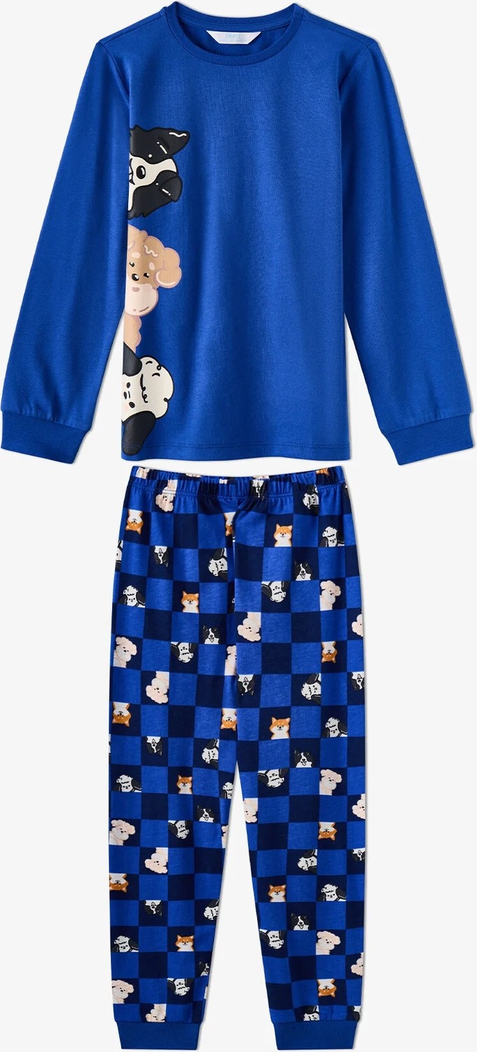 Penti Erkek Çocuk Saks The Paw Club Pamuklu Uzun Kollu Pijama Takımı