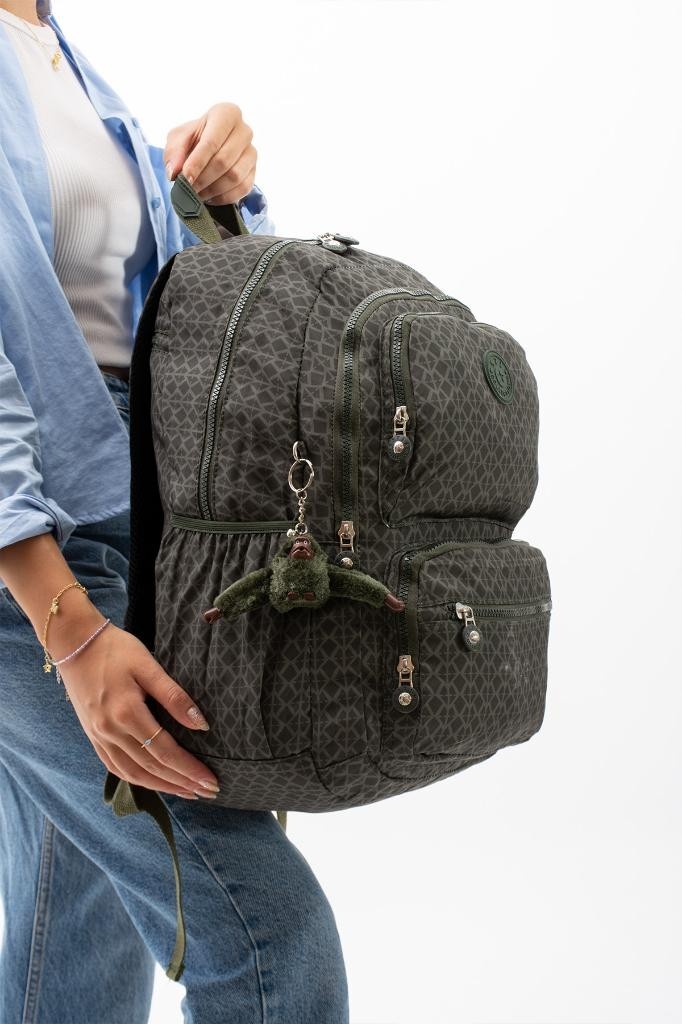Baginn Kadın Sırt Çantası Hafif Kumaş Çok Cepli Kabin Boy Seyahat Çantası 43*30 cm