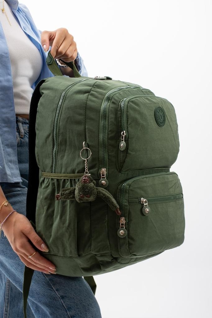 Baginn Kadın Sırt Çantası Hafif Kumaş Çok Cepli Kabin Boy Seyahat Çantası 43*30 cm