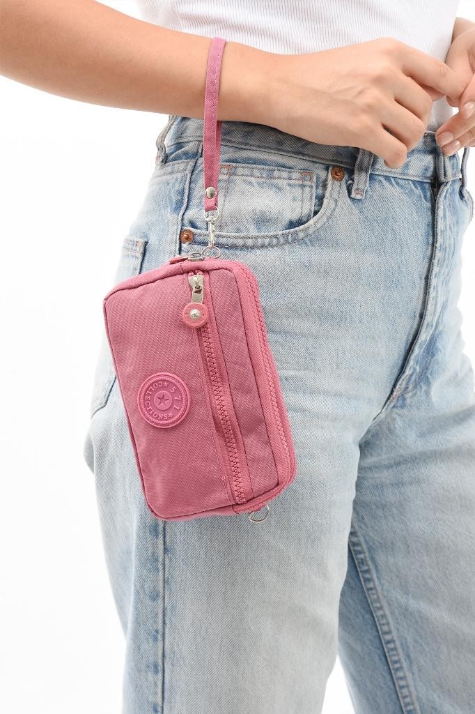 Baginn Klinkır Kumaş Mini Çapraz Askılı Kadın Cep Telefonu Çantası El Çantası Cüzdan 10*18 cm Su Itici görsel 8