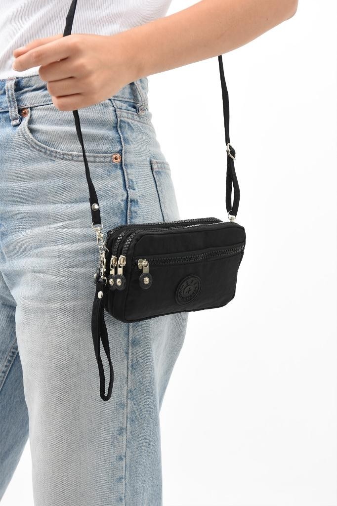 Baginn Klinkır Kumaş Mini Çapraz Askılı Kadın Cep Telefonu Çantası El Çantası Cüzdan 10*18 cm Su Itici