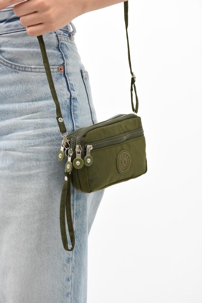 Baginn Klinkır Kumaş Mini Çapraz Askılı Kadın Cep Telefonu Çantası El Çantası Cüzdan 10*18 cm Su Itici
