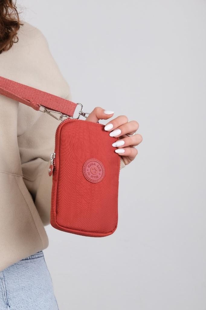 Baginn Klinkır Kumaş Mini Çapraz Askılı Kadın Cep Telefonu Çantası Mini Cüzdan Çanta 20*10 cm Su Itici görsel 6
