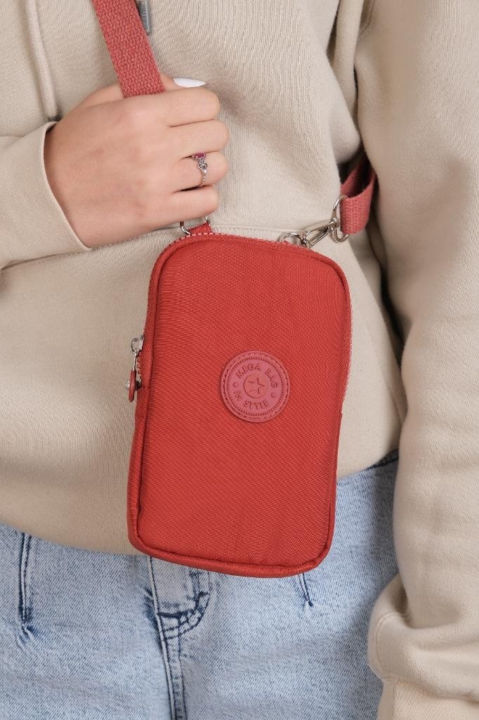 Baginn Klinkır Kumaş Mini Çapraz Askılı Kadın Cep Telefonu Çantası Mini Cüzdan Çanta 20*10 cm Su Itici görsel 7