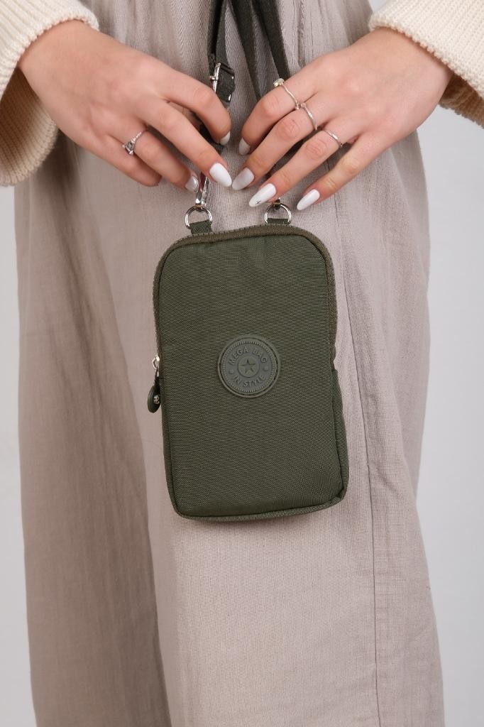 Baginn Klinkır Kumaş Mini Çapraz Askılı Kadın Cep Telefonu Çantası Mini Cüzdan Çanta 20*10 cm Su Itici görsel 8