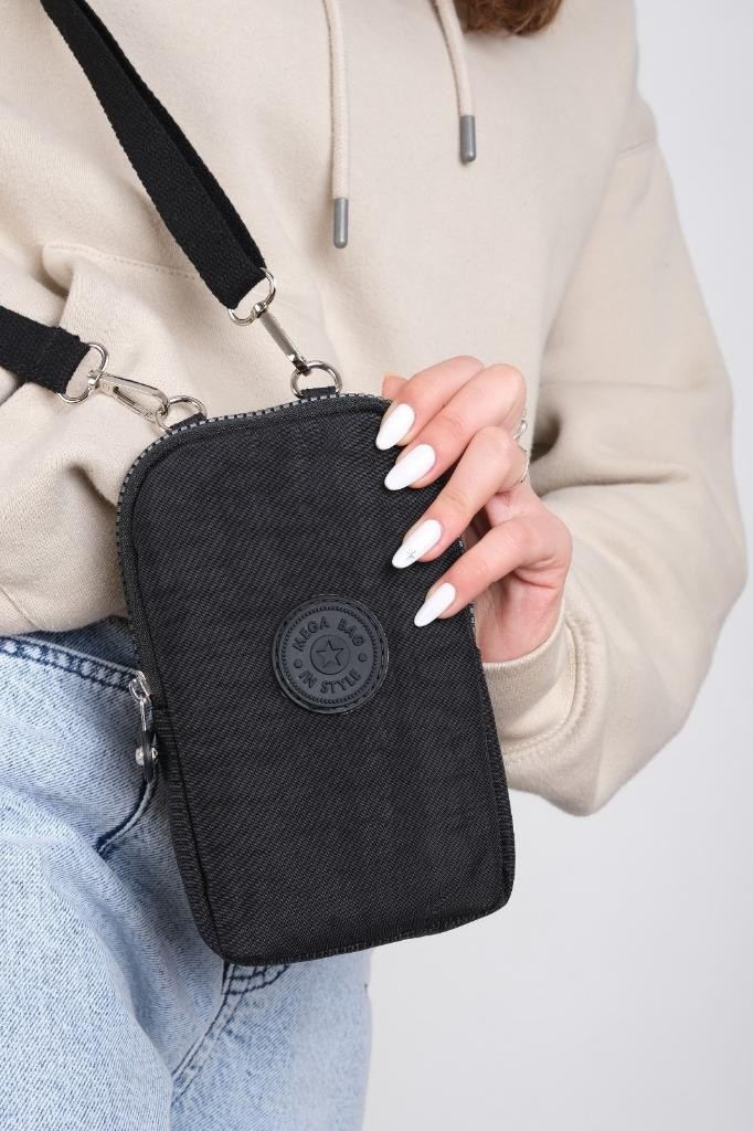 Baginn Klinkır Kumaş Mini Çapraz Askılı Kadın Cep Telefonu Çantası Mini Cüzdan Çanta 20*10 cm Su Itici