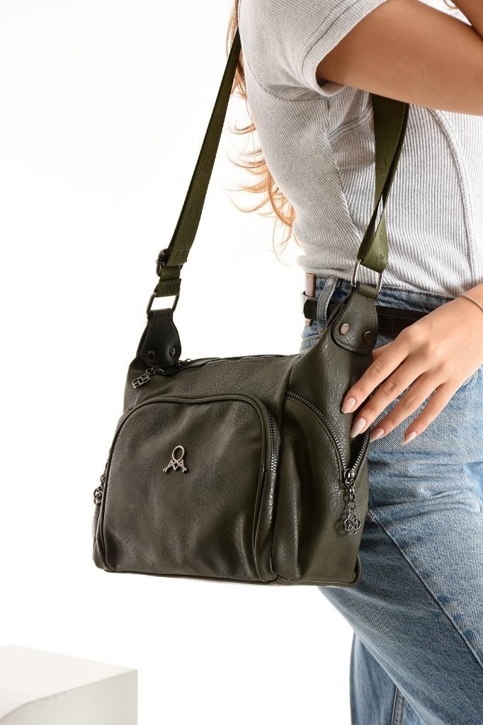 Baginn Kadın Postacı Çanta Çapraz Askılı Suni Deri Omuz Çantası 32*22 cm Mega Günlük Omuz Çantası