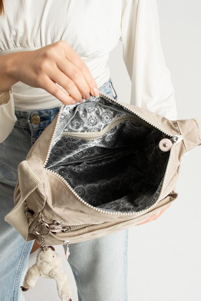 Baginn Kadın Postacı Çanta Hafif Klinkır Kumaş Çok Cepli Çapraz Askılı Omuz Çantası 30*25 cm Günlük Çanta görsel 4