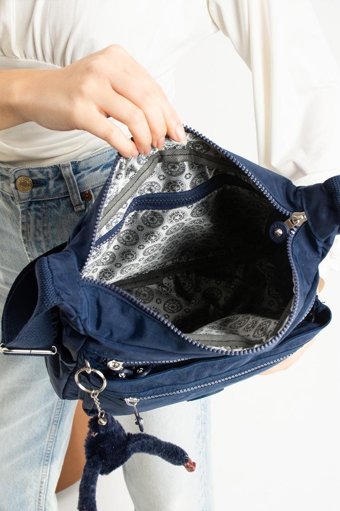 Baginn Kadın Postacı Çanta Hafif Klinkır Kumaş Çok Cepli Çapraz Askılı Omuz Çantası 30*25 cm Günlük Çanta görsel 8