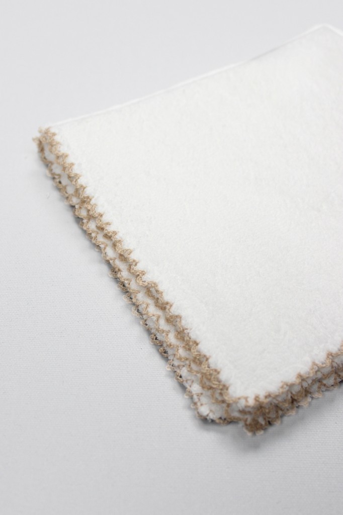 Cotton Soft Organik 28X28 6'lı Havlu Mendil 90105 Ekru görsel 2