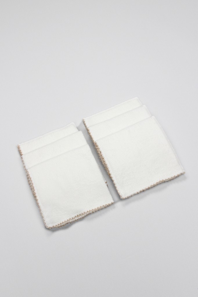 Cotton Soft Organik 28X28 6'lı Havlu Mendil 90105 Ekru görsel 3