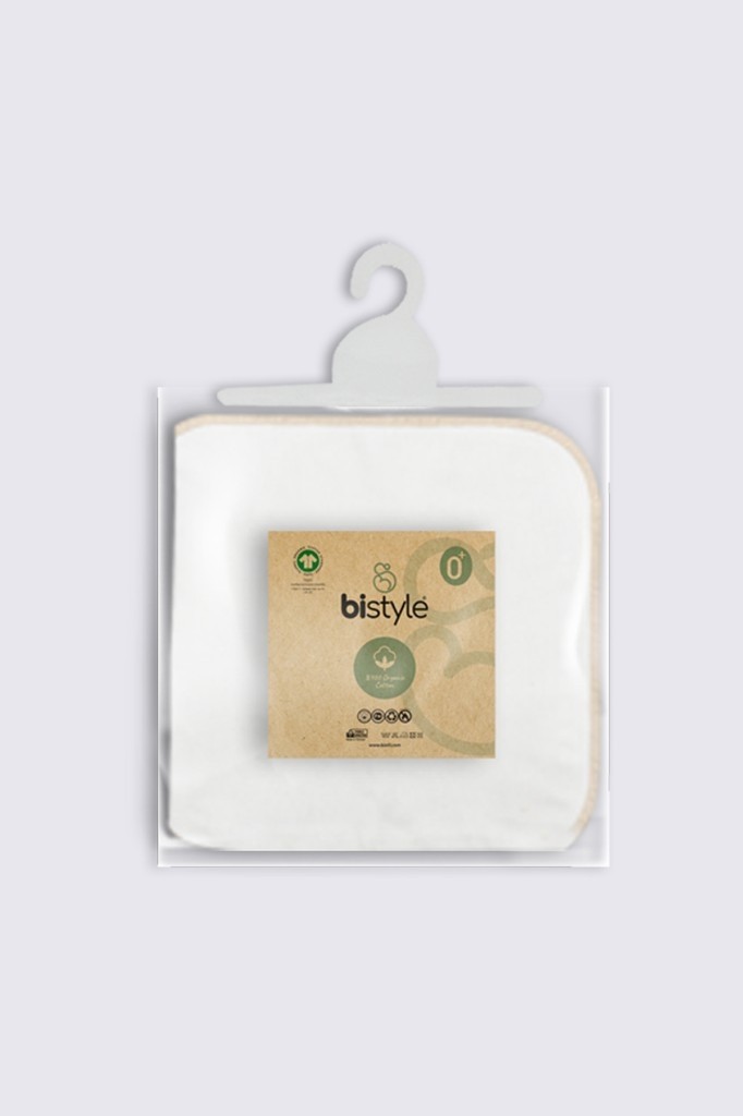 Cotton Soft Organik 28X28 10'lu Penye Mendil 90101 Ekru görsel 5