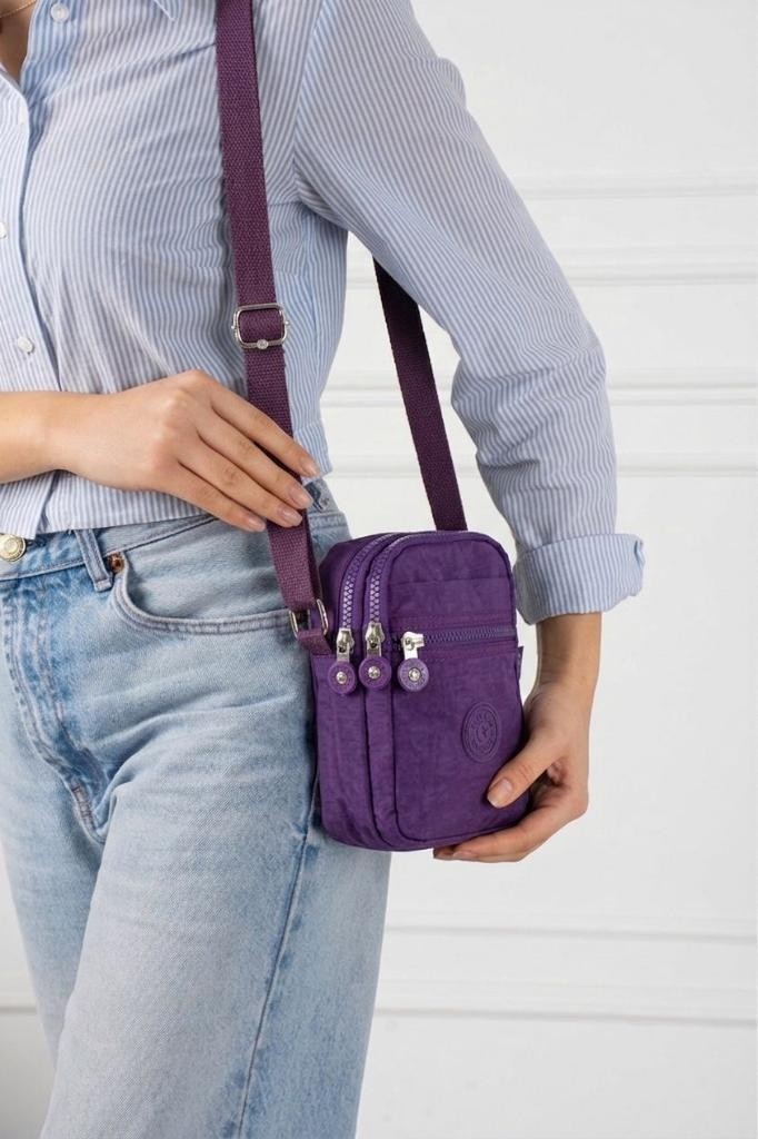 Baginn Klinkır Telefon Çantası Mini Postacı Çanta 22*12 cm Çapraz Askılı Omuz Çantası Günlük Hafif Çanta