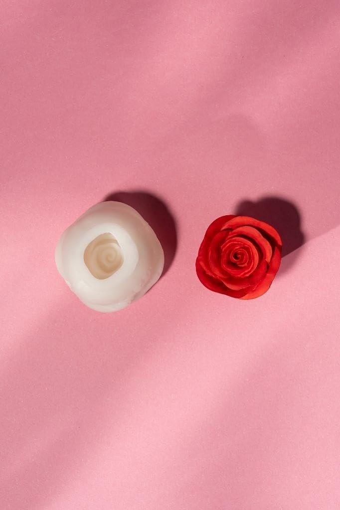 OEM 3D Gül Goncası Silikon Mum Kalıbı görsel 3