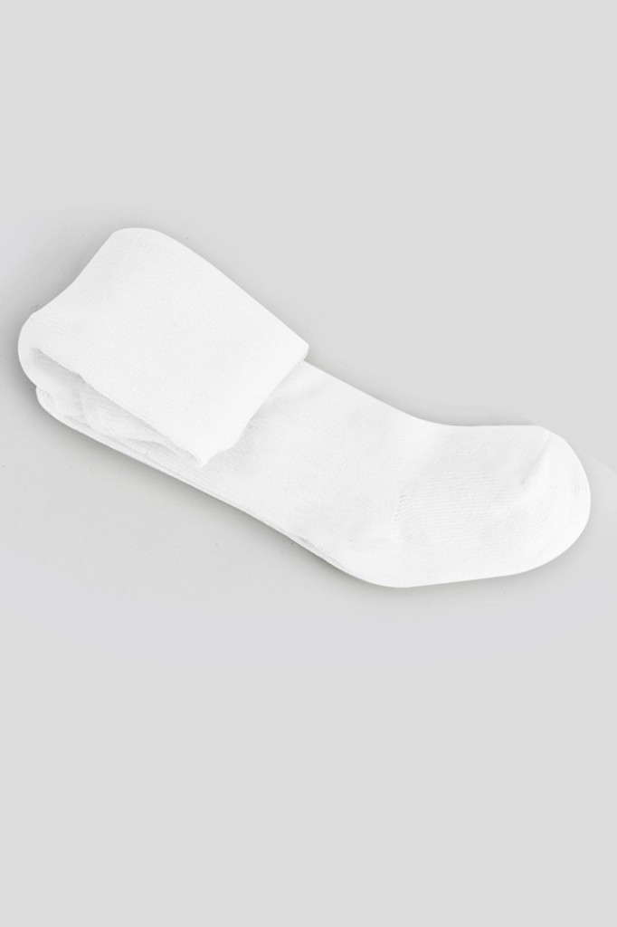 Akıllı Bayi Tekli Düz Külotlu Çorap 50104 Beyaz Aby görsel 2
