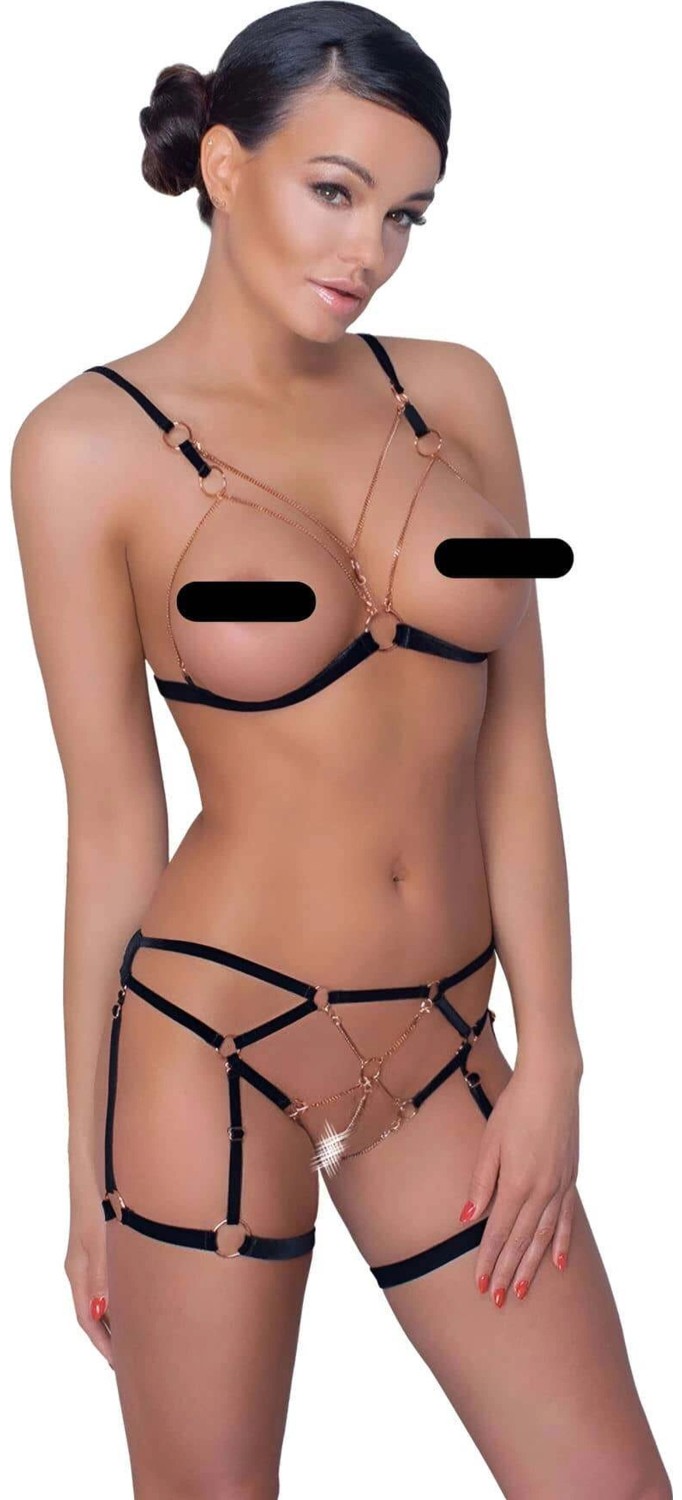MTM My The Mall Giyim Lastik ve Zincir Detaylı Seksi Jartiyer Takım - BRF786 görsel 7