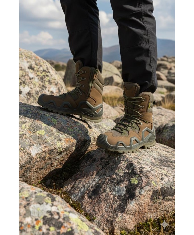 Single Sword Mevsim SS602 - Fermuarlı Outdoor Kadın&Erkek Taktik Askeri Bot ve Postal 4 - Renk: Bej | Beden: 41 görsel 7