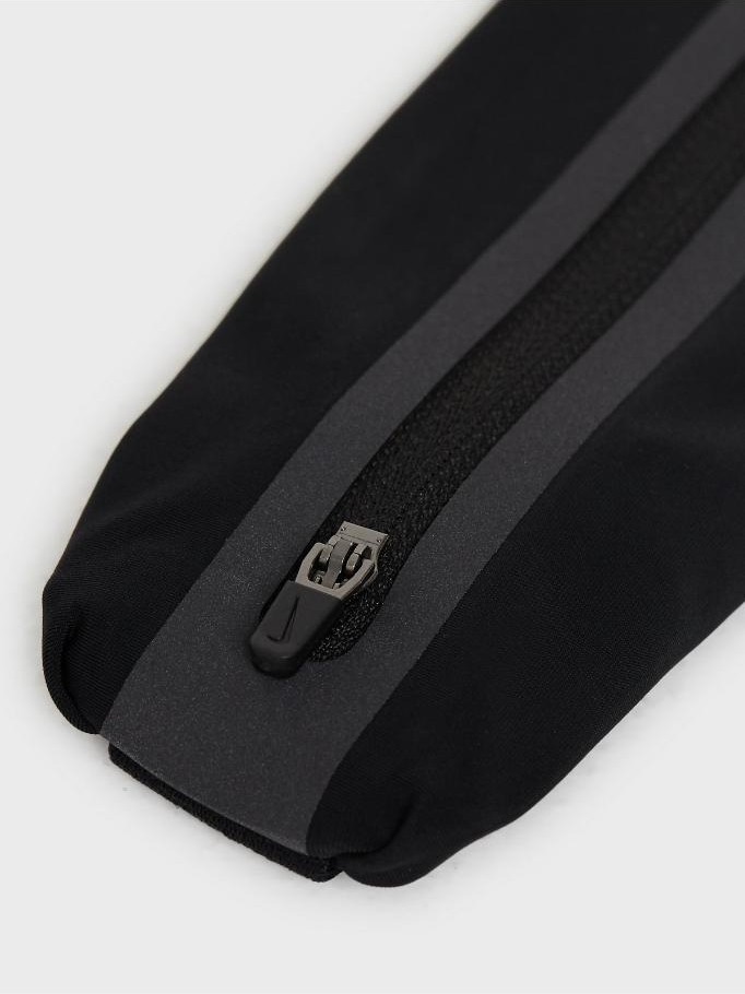 Nike Running Slim Waistpack Reflector Unisex Ince Esnek Siyah Spor Bel Çantası görsel 3