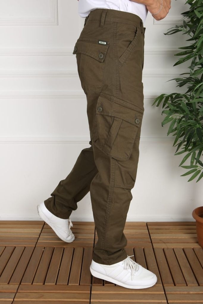 Frankness Jeans Pacos Kargo Pantolon Rahat Kesim Erkek Kargo Pantolon
