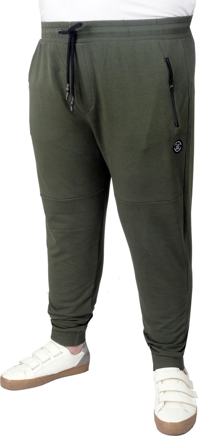 ModeXL Büyük Beden Erkek Eşofman Altı Zippered Darpaça Esnek Kumaş 22501 Siyah