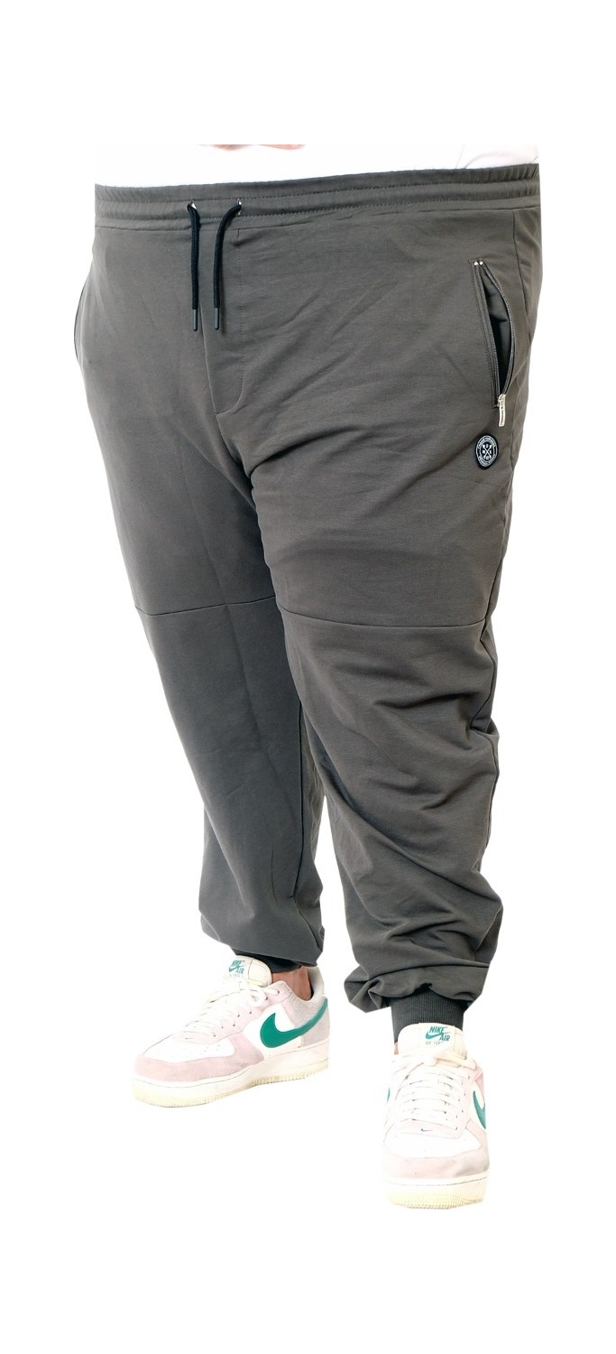 ModeXL Büyük Beden Erkek Eşofman Altı Zippered Darpaça Esnek Kumaş 22501 Siyah görsel 4