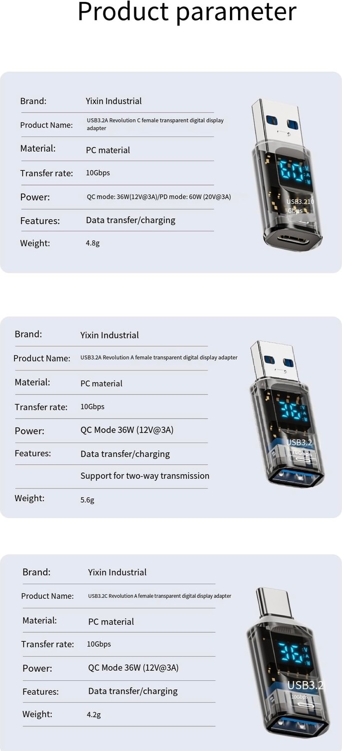 Die Grup Livx Revolution USB 3.2 To Type C Dönüştürücü 60W Hızlı Şarj 10GBPS Veri Transferi Dijital Ekran Otggf görsel 4