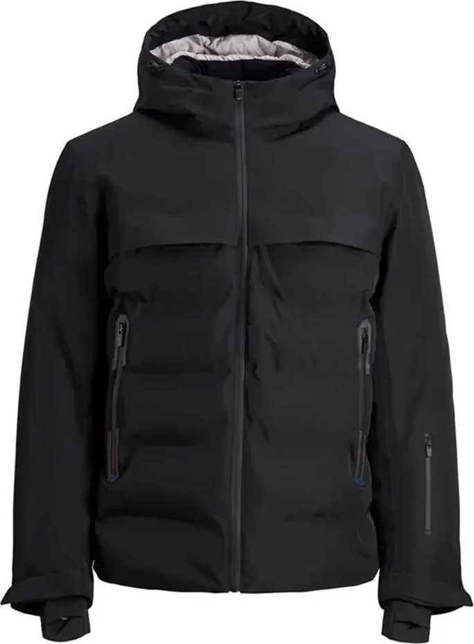 Jack & Jones Jcotarwın Puffer Siyah Erkek Mont 12225287-Black görsel 8