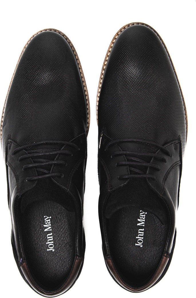 John May Erkek Oxford ( Klasik) 1154/A 011 Wk-John May Orkut Suede Black görsel 7