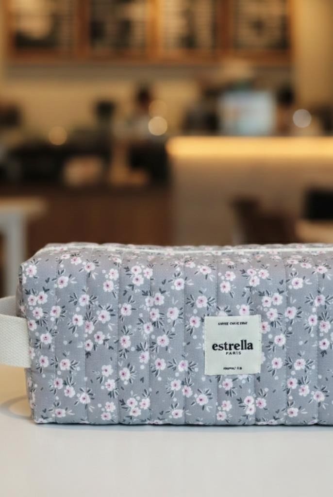Estrella Paris Rozy Dy-Son Airwrap ve Tüm Saç Şekillendiriciler Için Xl Boy Çanta Seyahat Çantası Gri Çizgi görsel 3