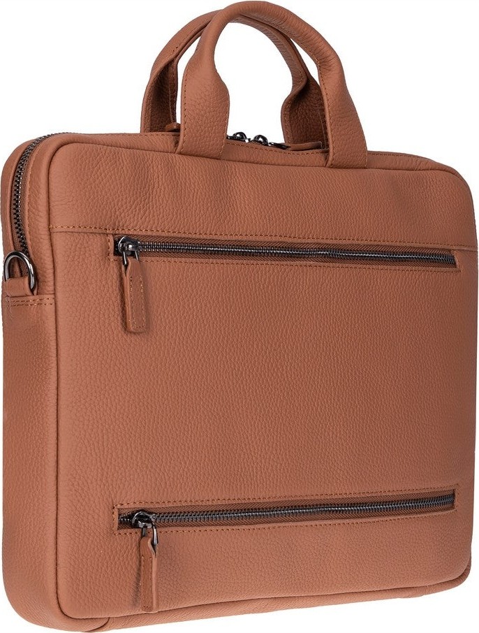 BloominBag Bloom Urban Shell Pro 16" Warm Tan Hakiki Deri Laptop / Macbook Çantası