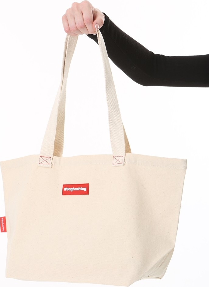 Baghashtag Kanvas Tote Çanta görsel 4