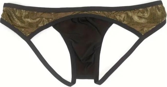Beruflic Erkek Gold Metalik Jockstrap Iç Giyim Under Moda görsel 2