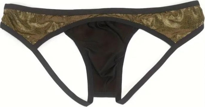 bebekokusu Erkek Gold Metalik Jockstrap Iç Giyim görsel 2