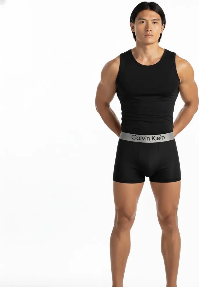 Calvin Klein Erkek Siyah Boxer 3'lü Paket S Beden Dokuma Desenli Rahat Kullanım LV00NB4269 görsel 8