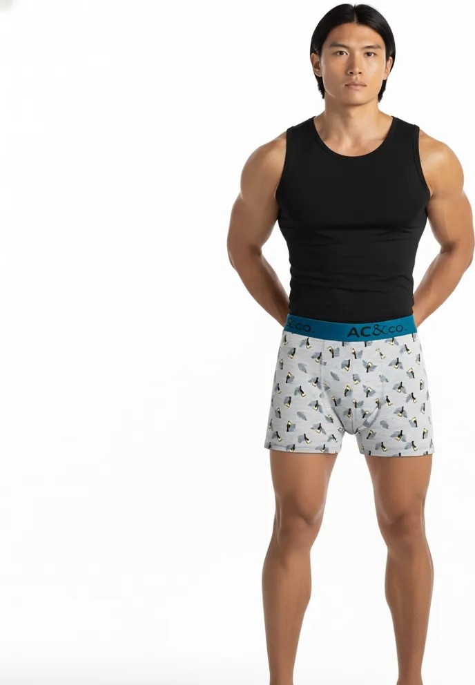 Altınyıldız Classics Erkek Premium Pamuklu Sıyah-Yesıl 3'lü Esnek Boxer Paketi (Damat Bohçası) Çeyiz Seti görsel 6