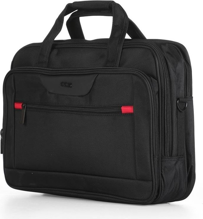 Ççs 71386 Çapraz Omuz Askılı Evrak Laptop Çantası Siyah görsel 2