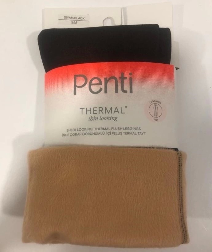 Penti Thin Looking Thermal Tayt Çorap Siyah S-M görsel 3