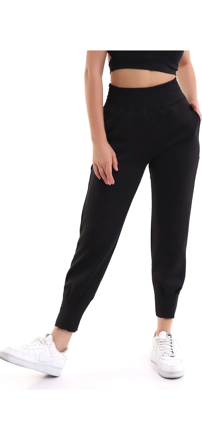 Win Moda Yüksek Bel Scuba Dalgıç Eşofman Altı Geniş Kemer görsel 3