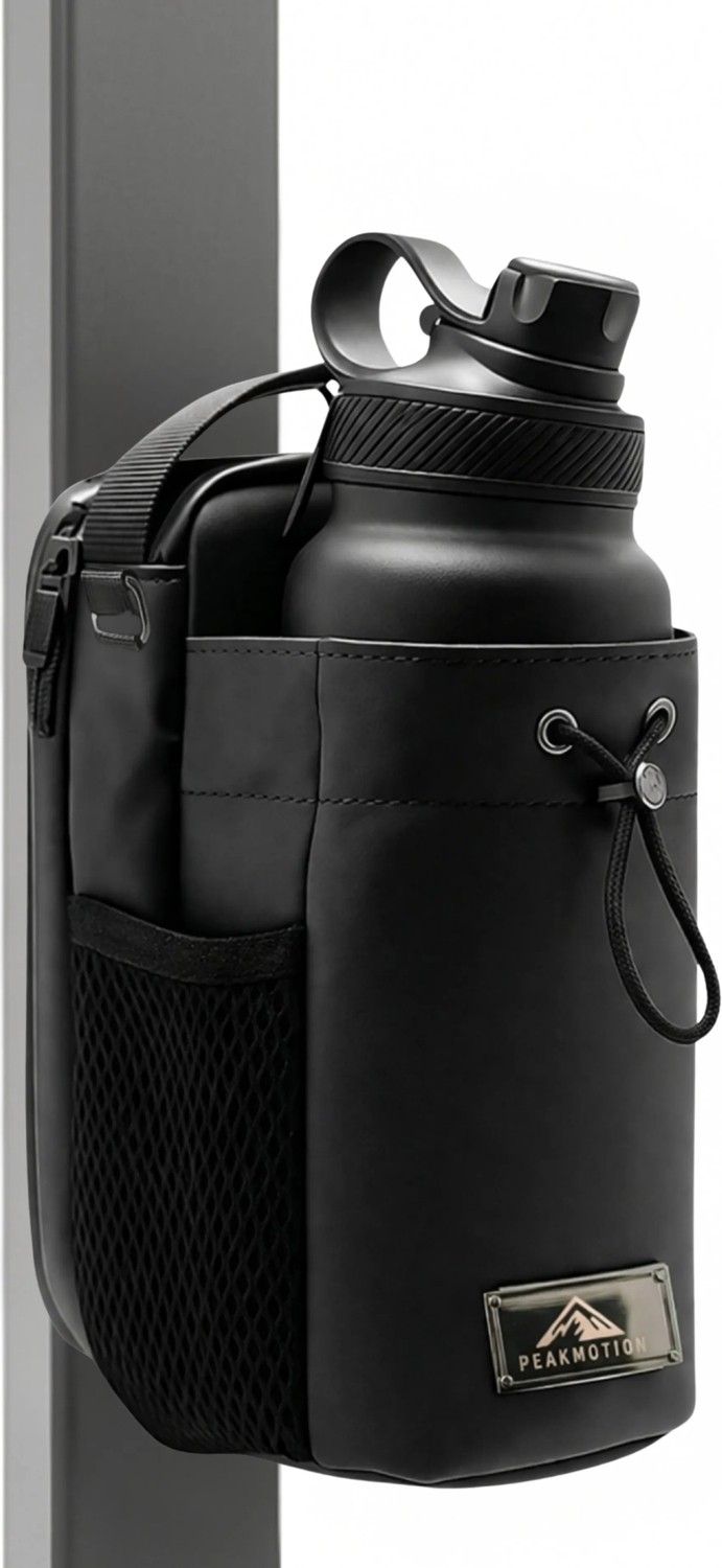 Store Peakmotion Manyetik/Mıknatıslı Sporcu Fitness Çantası Gym, Seyahat Taşınabilir Şişe Telefon Saklama Çapraz Askılı Çanta görsel 2