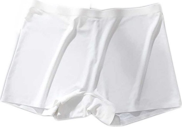 Sungur's Store Kadın Dikişsiz Görünmez Iz Yapmaz Mini Şort Boxer Beyaz görsel 2