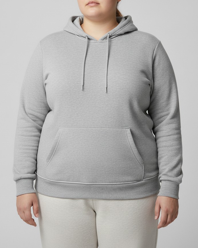 Balkonda Sweatshirt Kapüşonlu 3 Iplik Bol Kesim Yumuşak Esnek Unisex Mat Siyah görsel 7
