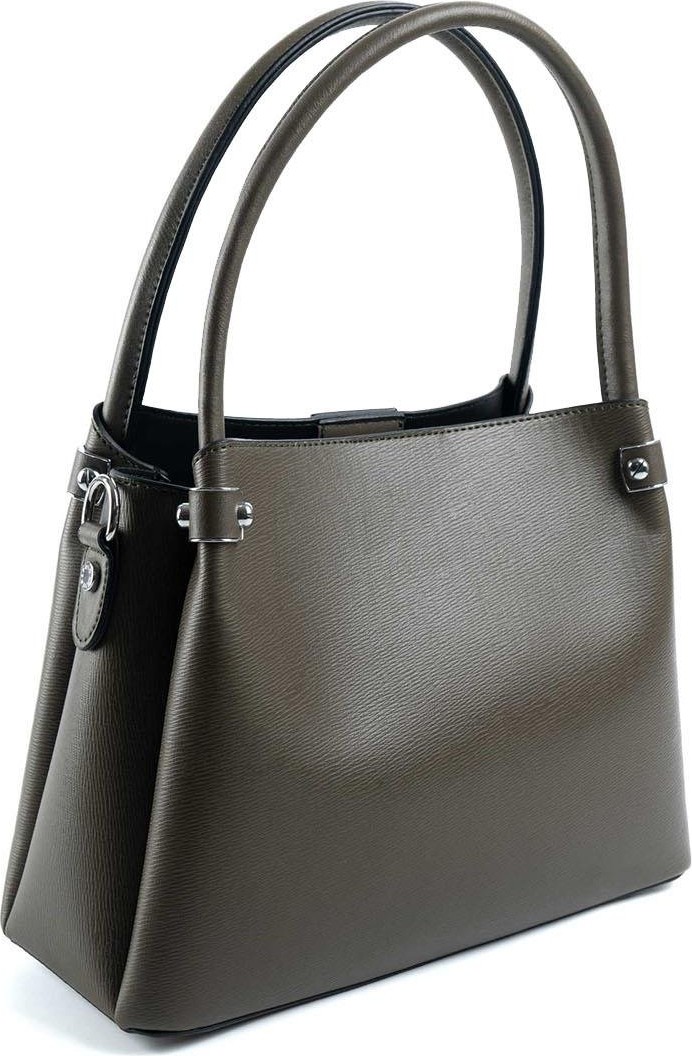 Silver & Polo Silver Polo Zeytuni - Zeytuni Düz Kadın El Çantası SP1254 görsel 4