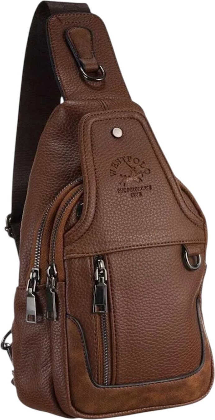 West Polo Unisex Su Geçirmez Spor Çapraz Ayarlanabilir Askılı Içi Astarlı El Göğüs ve Omuz Çantası 5 Bölmeli