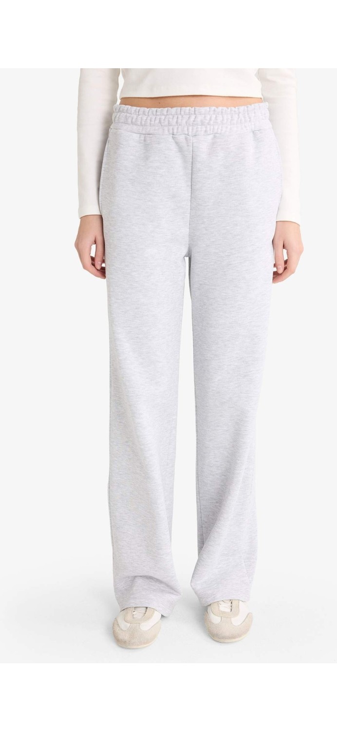 DeFacto Straight Fit Basic Cepli Yüksek Bel Eşofman Altı B8571AX25AU görsel 4